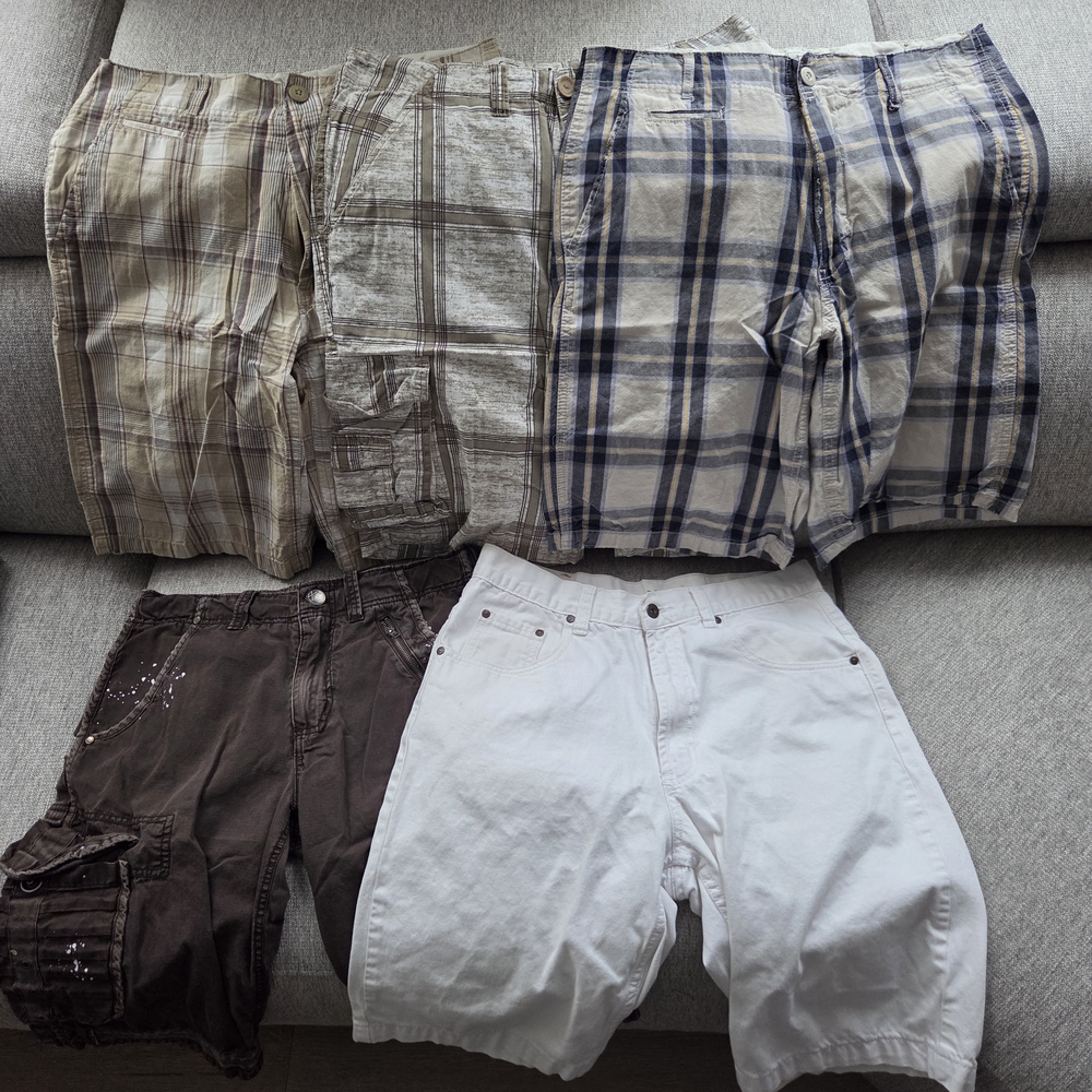 Men's Casual Plaid and Solid Shorts Collection